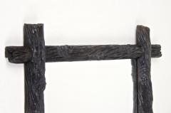 Rustic Black Forest Wall Mirror Hand Carved Austria circa 1880 - 4098427