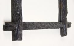 Rustic Black Forest Wall Mirror Hand Carved Austria circa 1880 - 4098430