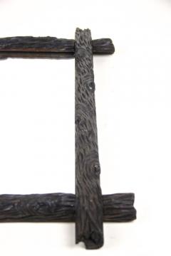 Rustic Black Forest Wall Mirror Hand Carved Austria circa 1880 - 4098434
