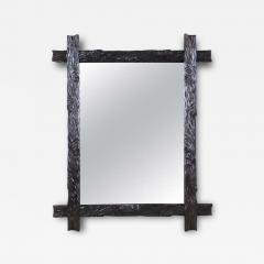 Rustic Black Forest Wall Mirror Hand Carved Austria circa 1880 - 4101469