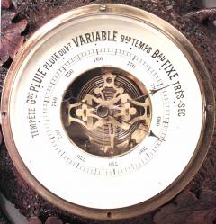 Rustic Black Forest Walnut Barometer - 4321440