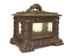Rustic Black Forest Walnut Display Box - 4321376
