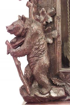 Rustic Black Forest Walnut Grandfather Clock - 4321408