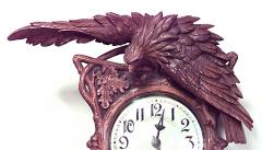 Rustic Black Forest Walnut Wall Clock - 4322713