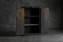 Rustic Brutalist Cabinet in Reclaimed Wood France 20th Century - 4541727