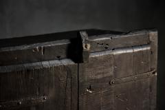 Rustic Brutalist Cabinet in Reclaimed Wood France 20th Century - 4541731