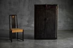 Rustic Brutalist Cabinet in Reclaimed Wood France 20th Century - 4541745