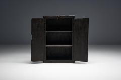 Rustic Brutalist Cabinet in Reclaimed Wood France 20th Century - 4541747
