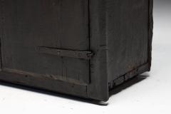 Rustic Brutalist Cabinet in Reclaimed Wood France 20th Century - 4541748