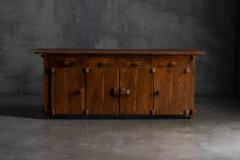 Rustic Brutalist Elm Enfilade Europe Mid 20th Century - 4743786