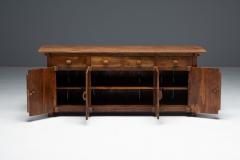 Rustic Brutalist Elm Enfilade Europe Mid 20th Century - 4743787