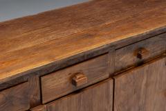 Rustic Brutalist Elm Enfilade Europe Mid 20th Century - 4743834
