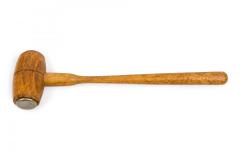 Rustic Carved Wooden Nutcracker Set with Wooden Mallet - 4675573