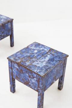 Rustic Chic Blue Stools - 3652602