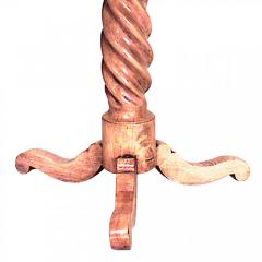 Rustic Continental Elm Wood End Table - 4640151