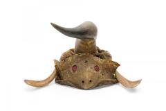 Rustic Continental Horned Taxidermy Helmet - 4672878