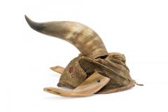 Rustic Continental Horned Taxidermy Helmet - 4672879