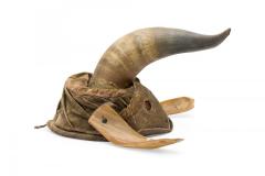 Rustic Continental Horned Taxidermy Helmet - 4672881