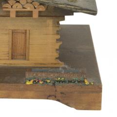 Rustic Continental House Shaped Music Box - 4675347