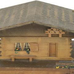 Rustic Continental House Shaped Music Box - 4675349