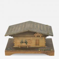 Rustic Continental House Shaped Music Box - 4733845