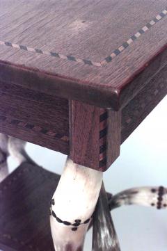 Rustic Continental Steer Horn End Table - 1438239