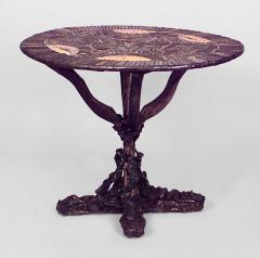 Rustic Continental Style End Table - 637117