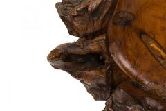 Rustic Continental Style Wooden Tray with Burled Edges - 4672670