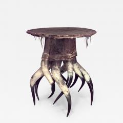 Rustic Continental style 19th Cent Horn Design Base Table - 638468