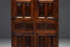 Rustic Dark Wood Pantry Cabinet Spain 1800s - 3461500