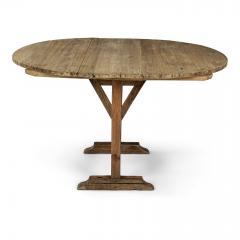 Rustic Early Oval Shape Tilt Top Table - 2597666