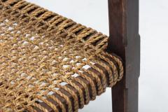 Rustic Easy Chair in Solid Wood and Rope France 1930s - 3441519