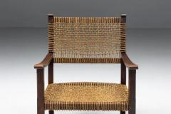 Rustic Easy Chair in Solid Wood and Rope France 1930s - 3441521