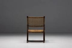 Rustic Easy Chair in Solid Wood and Rope France 1930s - 3441601