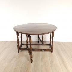 Rustic English Oak Dropleaf Table 19th century or earlier As Is - 3972304