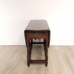 Rustic English Oak Dropleaf Table 19th century or earlier As Is - 3972310