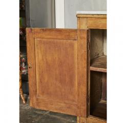 Rustic English Pine Cabinet w Marble top - 2914201