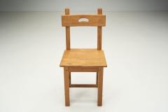 Rustic European Cabinetmaker Oak Dining Chairs Europe ca 1950s - 2687328