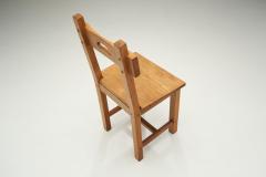 Rustic European Cabinetmaker Oak Dining Chairs Europe ca 1950s - 2687331