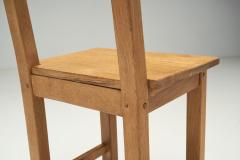 Rustic European Cabinetmaker Oak Dining Chairs Europe ca 1950s - 2687333