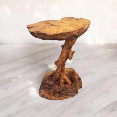 Rustic Finnish Organic Wooden Side Table Finland 1960s - 3980007