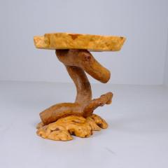 Rustic Finnish Organic Wooden Small Table Flower Stand Finland 1980s - 4417375