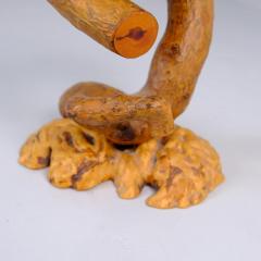 Rustic Finnish Organic Wooden Small Table Flower Stand Finland 1980s - 4417377