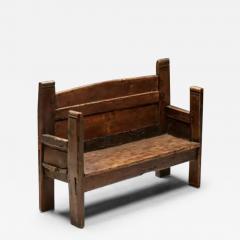 Rustic Folk Art Bench Spain 19th Century - 3423888