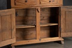 Rustic Folk Art Carved Cabinet 19th Century - 4810442