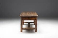 Rustic Folk Art Dining Table France 19th Century - 3560780