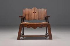 Rustic Folk Art Lounge Chair UK 1920s - 3396007