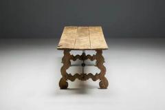 Rustic Folk Art Trestle Table Spain 19th Century - 3670146