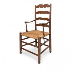 Rustic French Ladder Back Armchair - 1713613