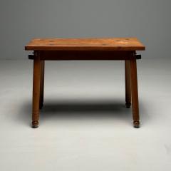 Rustic French Mid Century Modern Provincial Oak Console Table Farmhouse - 3408042